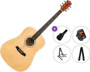 Akustikgitarre Pasadena PD-10 Premium SET Natural Akustikgitarre