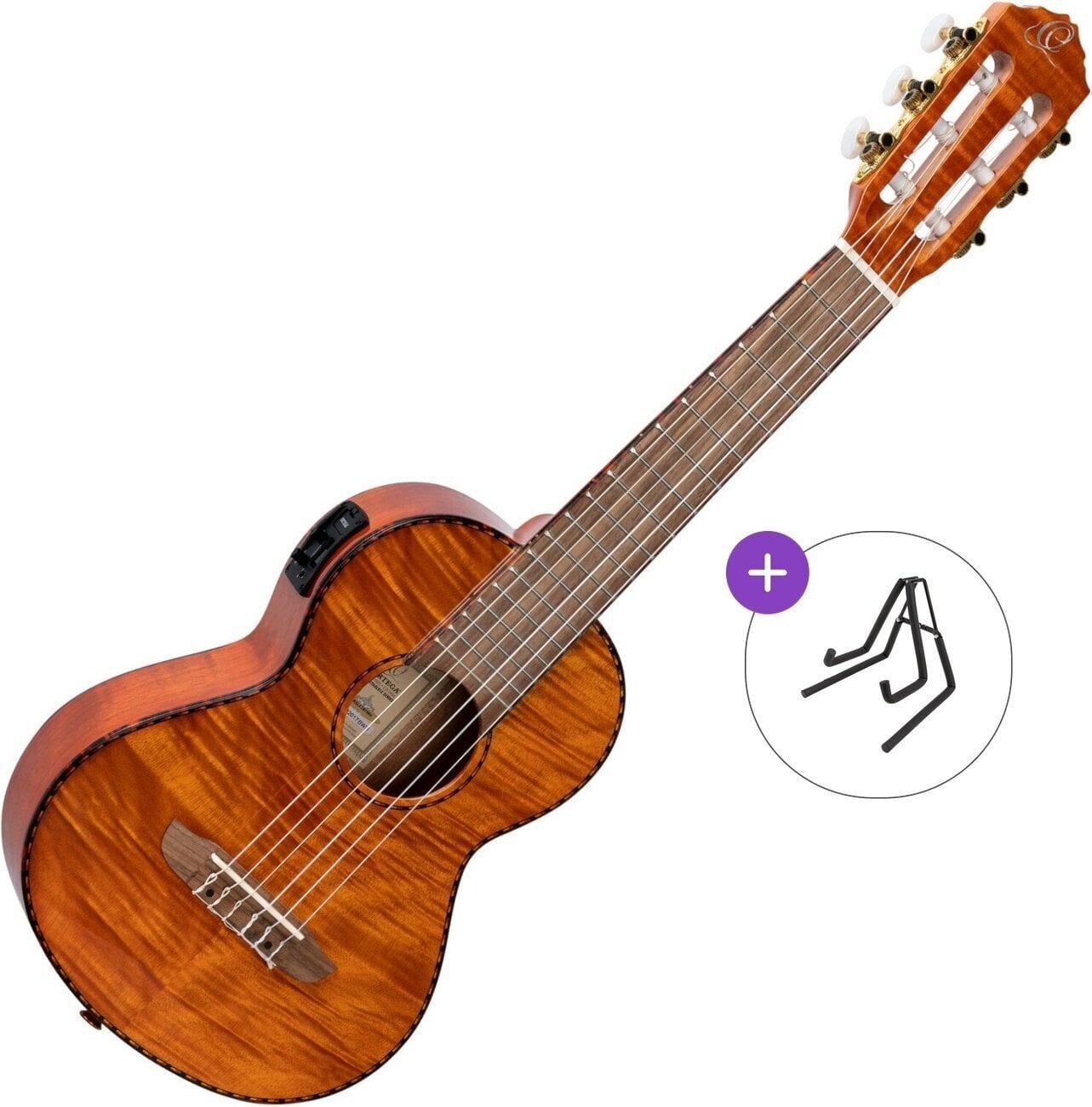 Guitalele Ortega RGLE18FMH Basic SET Natural Guitalele