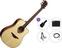 Dreadnought Elektro-Akustikgitarren LAG Tramontane 88 T88DCE Premium SET Natural Dreadnought Elektro-Akustikgitarren