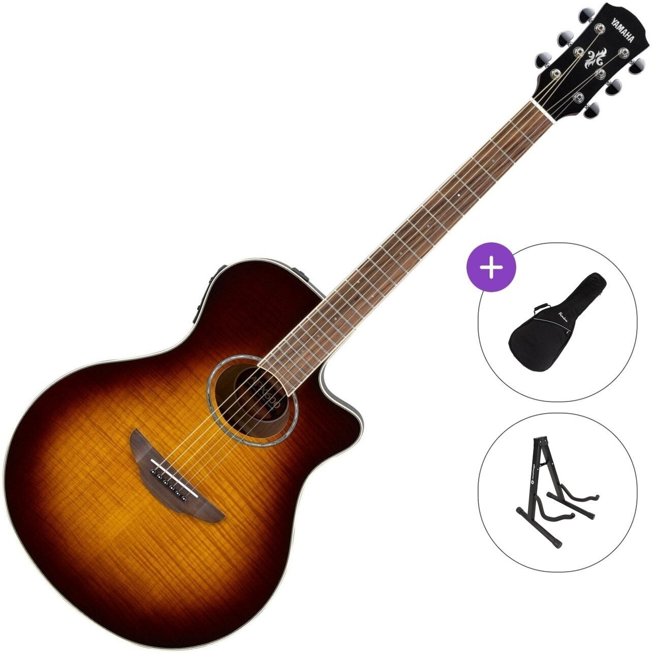 Ηλεκτροακουστική Κιθάρα Jumbo Yamaha APX600FM Standard SET Tobacco Brown Sunburst Ηλεκτροακουστική Κιθάρα Jumbo