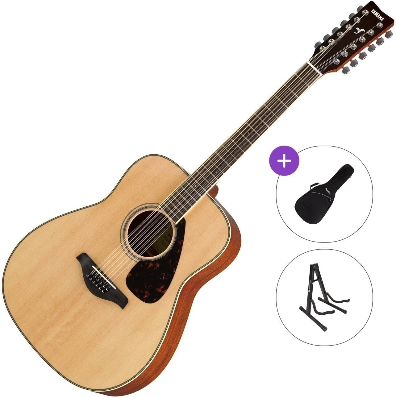 12-kielinen akustinen kitara Yamaha GFG82012NTII Standard SET 12-kielinen akustinen kitara