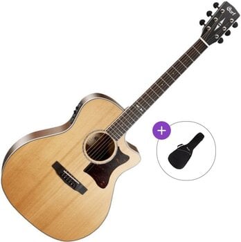 Jumbo Elektro-Akustikgitarren Cort GA5F-BW-NS Basic SET Natural Satin Jumbo Elektro-Akustikgitarren - 1