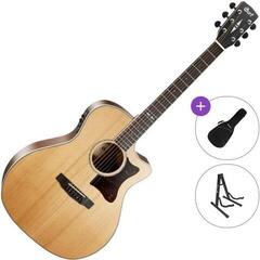 Jumbo Elektro-Akustikgitarren Cort GA5F-BW-NS Standard SET Natural Satin Jumbo Elektro-Akustikgitarren