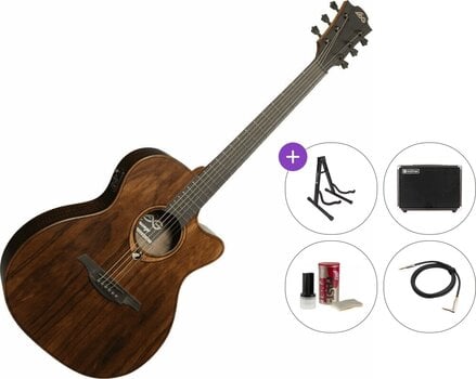 Elektroakustinen kitara LAG Sauvage ACE Premium SET Natural Elektroakustinen kitara - 1