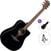 Dreadnought Ηλεκτροακουστική Κιθάρα LAG Tramontane 118 T118DCE Standard SET Black Dreadnought Ηλεκτροακουστική Κιθάρα