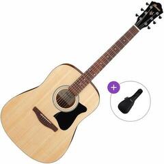 Dreadnought-kitara Ibanez V40-OPN Basic SET Open Pore Natural Dreadnought-kitara