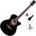 Elektroakustická gitara Jumbo Pasadena PGC-10E Standard SET Black Elektroakustická gitara Jumbo
