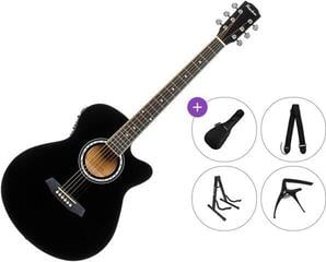 Elektroakustická gitara Jumbo Pasadena PGC-10E Premium SET Black Elektroakustická gitara Jumbo