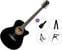 Elektroakustická gitara Jumbo Pasadena PGC-10E Premium SET Black Elektroakustická gitara Jumbo