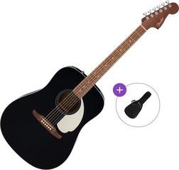 Guitarra dreadnought Fender California Standard Redondo Basic SET Black Guitarra dreadnought