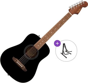Dreadnought-gitar Fender California Standard Redondo Mini Basic SET Black Dreadnought-gitar - 1