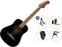 Dreadnought-kitara Fender California Standard Redondo Mini Premium SET Black Dreadnought-kitara