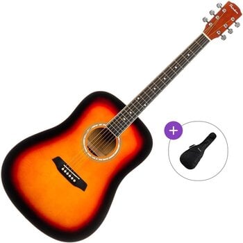 Akustikgitarre Pasadena PD-10 Basic SET Vintage Sunburst Akustikgitarre - 1
