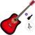 Akustikgitarre Pasadena PDC-10 Standard SET Red Burst Akustikgitarre
