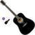 Akustikgitarre Pasadena PD-10L Basic SET Black Akustikgitarre