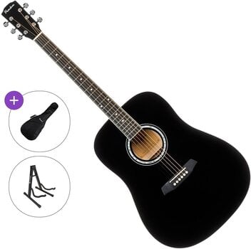 Akustikgitarre Pasadena PD-10L Standard SET Black Akustikgitarre - 1