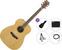 Elektroakustinen kitara Yamaha FX400 Premium SET Natural Satin Elektroakustinen kitara