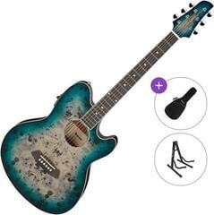 Elektroakustična jumbo Ibanez TCY10PA-CBS Standard SET Cosmic Blue Starburst Elektroakustična jumbo