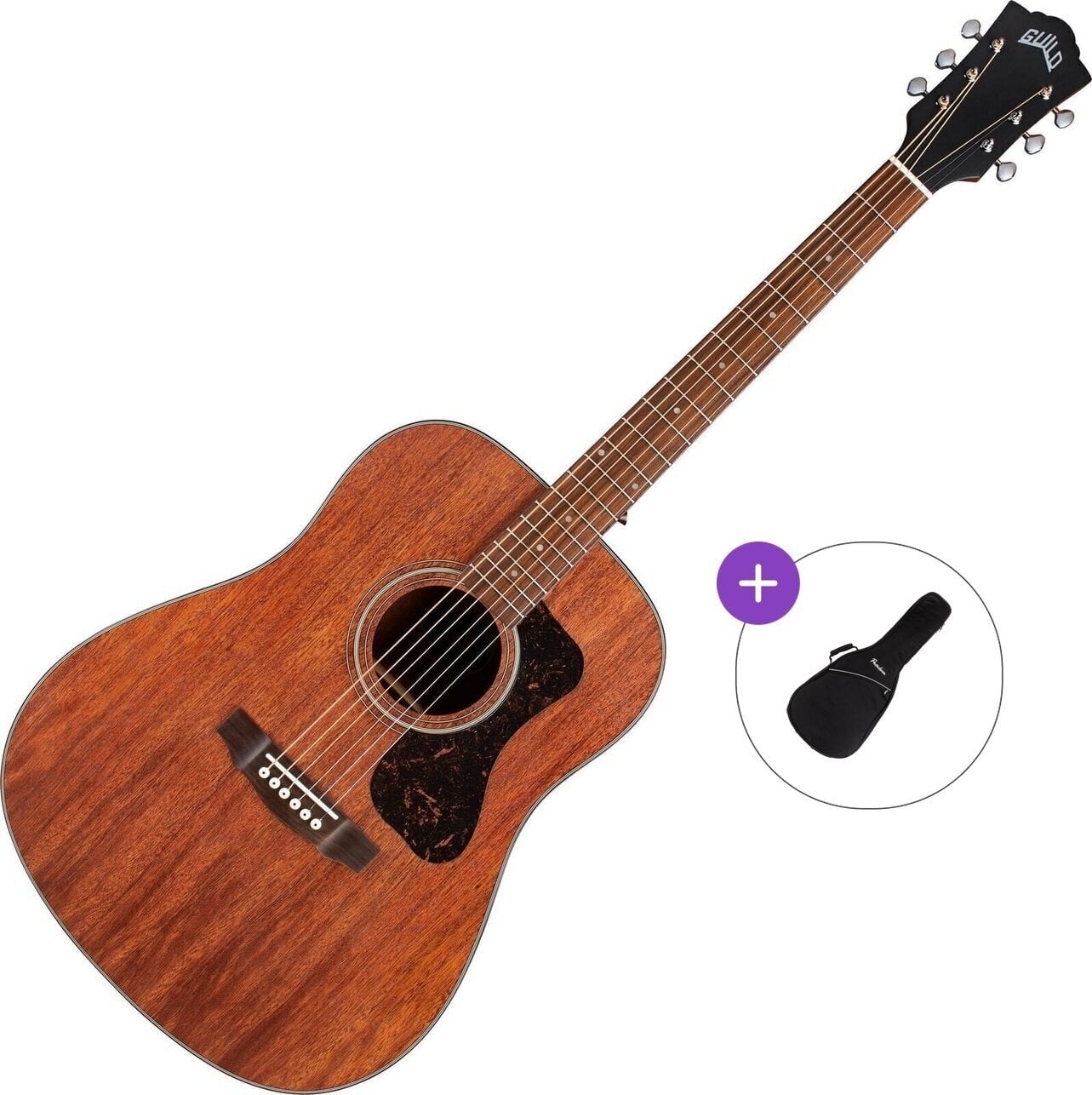 Akustikgitarre Guild D-320 Basic SET Natural Akustikgitarre