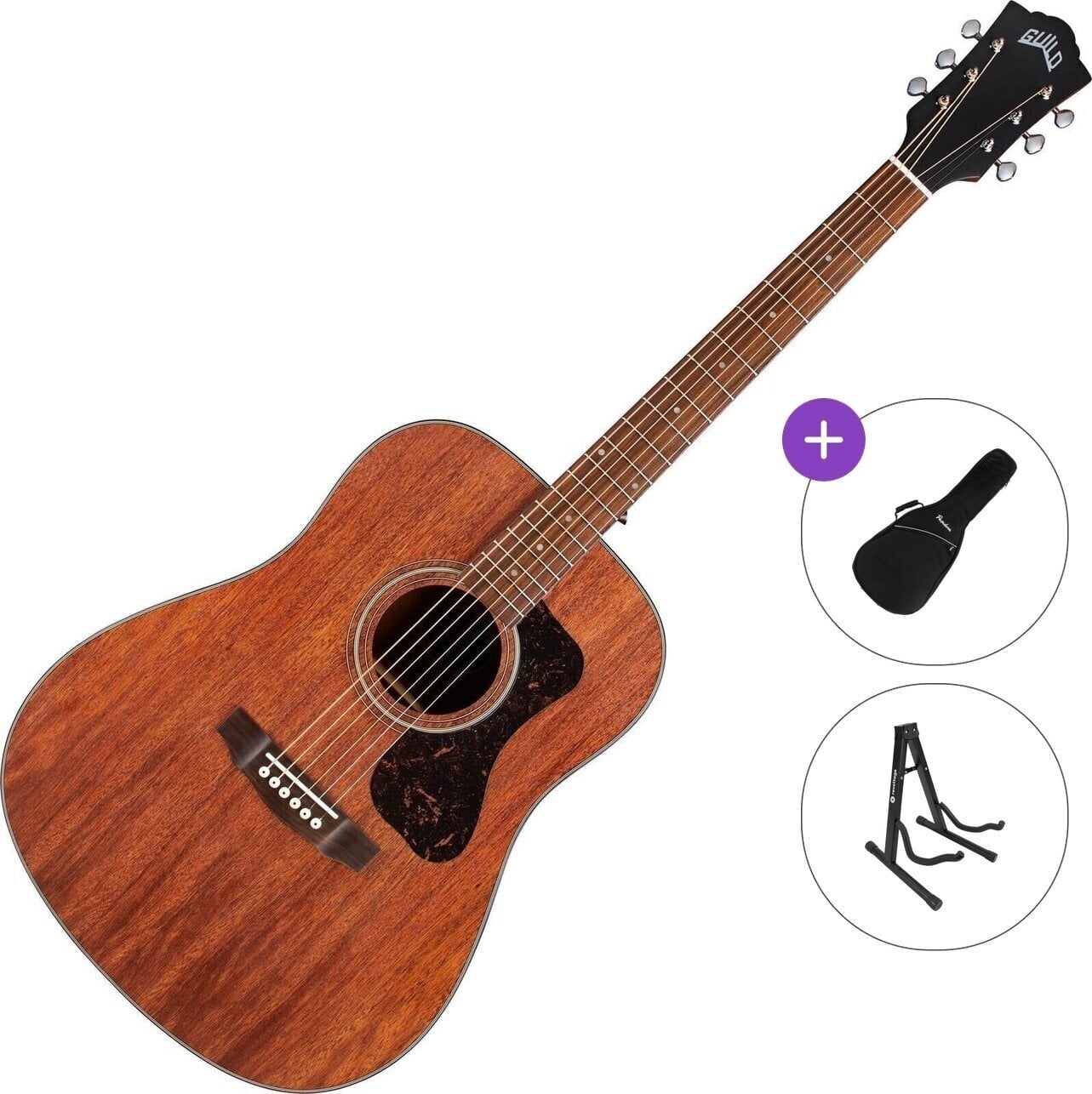 Akustikgitarre Guild D-320 Standard SET Natural Akustikgitarre