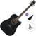 Dreadnought elektro-akoestische gitaar Ibanez AW84CE-WK Standard SET Weathered Black Open Pore Dreadnought elektro-akoestische gitaar