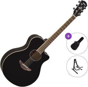 Chitarra Semiacustica Jumbo Yamaha APX600 Standard SET Black Chitarra Semiacustica Jumbo - 1