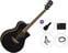 Chitarra Semiacustica Jumbo Yamaha APX600 Premium SET Black Chitarra Semiacustica Jumbo