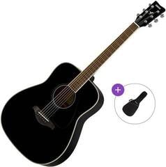 Dreadnought-kitara Yamaha FG820 BL II Basic SET Black Dreadnought-kitara