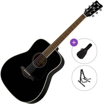 Dreadnought Guitar Yamaha FG820 BL II Standard SET Black Dreadnought Guitar - 1