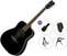 Dreadnought Guitar Yamaha FG820 BL II Premium SET Black Dreadnought Guitar