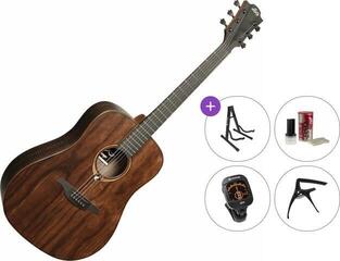 Guitare acoustique LAG Sauvage D Premium SET Natural Guitare acoustique