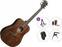 Akoestische gitaar LAG Sauvage D Premium SET Natural Akoestische gitaar