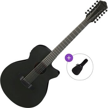 Guitarra eletroacústica de 12 cordas Ibanez AEG1221-BOT Basic SET Black Out Guitarra eletroacústica de 12 cordas - 1