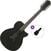 Guitarra eletroacústica de 12 cordas Ibanez AEG1221-BOT Basic SET Black Out Guitarra eletroacústica de 12 cordas