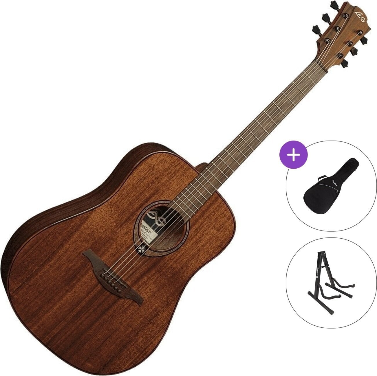 Dreadnought-kitara LAG Tramontane 98 T98D Standard SET Natural Dreadnought-kitara
