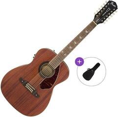 12-snarige elektrisch-akoestische gitaar Fender Tim Armstrong Hellcat 12 WN Basic SET Natural 12-snarige elektrisch-akoestische gitaar