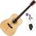 Dreadnought-kitara SX SD704 Standard SET Natural Dreadnought-kitara