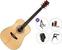 Dreadnought-kitara SX SD704 Premium SET Natural Dreadnought-kitara