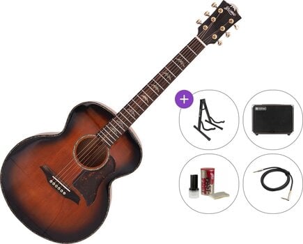 Chitarra Semiacustica Jumbo Bromo BAN8E Premium SET Vintage Sunburst Chitarra Semiacustica Jumbo - 1