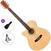 Elektroakustická gitara Jumbo Pasadena PGC-10LE Standard SET Natural Elektroakustická gitara Jumbo