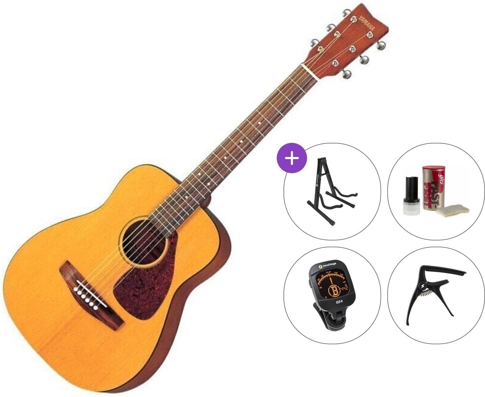 Akustikgitarre Yamaha JR 1 Premium SET Natural Akustikgitarre