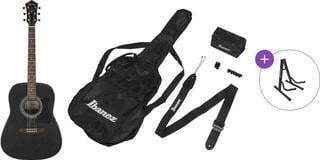 Akoestische gitaar Ibanez V54NJP-WK Basic SET Weathered Black Open Pore Akoestische gitaar