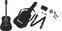 Guitarra dreadnought Ibanez V54NJP-WK Basic SET Weathered Black Open Pore Guitarra dreadnought