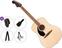 Ακουστική Κιθάρα Fender California Standard Redondo LH Premium SET Natural Ακουστική Κιθάρα