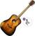 Dreadnought-kitara Bromo BAR1H HS Basic SET Historic Sunburst Dreadnought-kitara