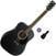elektroakustisk gitar Cort AF510E Basic SET Black Satin elektroakustisk gitar