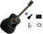 elektroakustiline kitarr Cort AF510E Premium SET Black Satin elektroakustiline kitarr