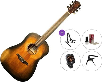 Ακουστική Κιθάρα Bromo BAR1H HS Premium SET Historic Sunburst Ακουστική Κιθάρα - 1