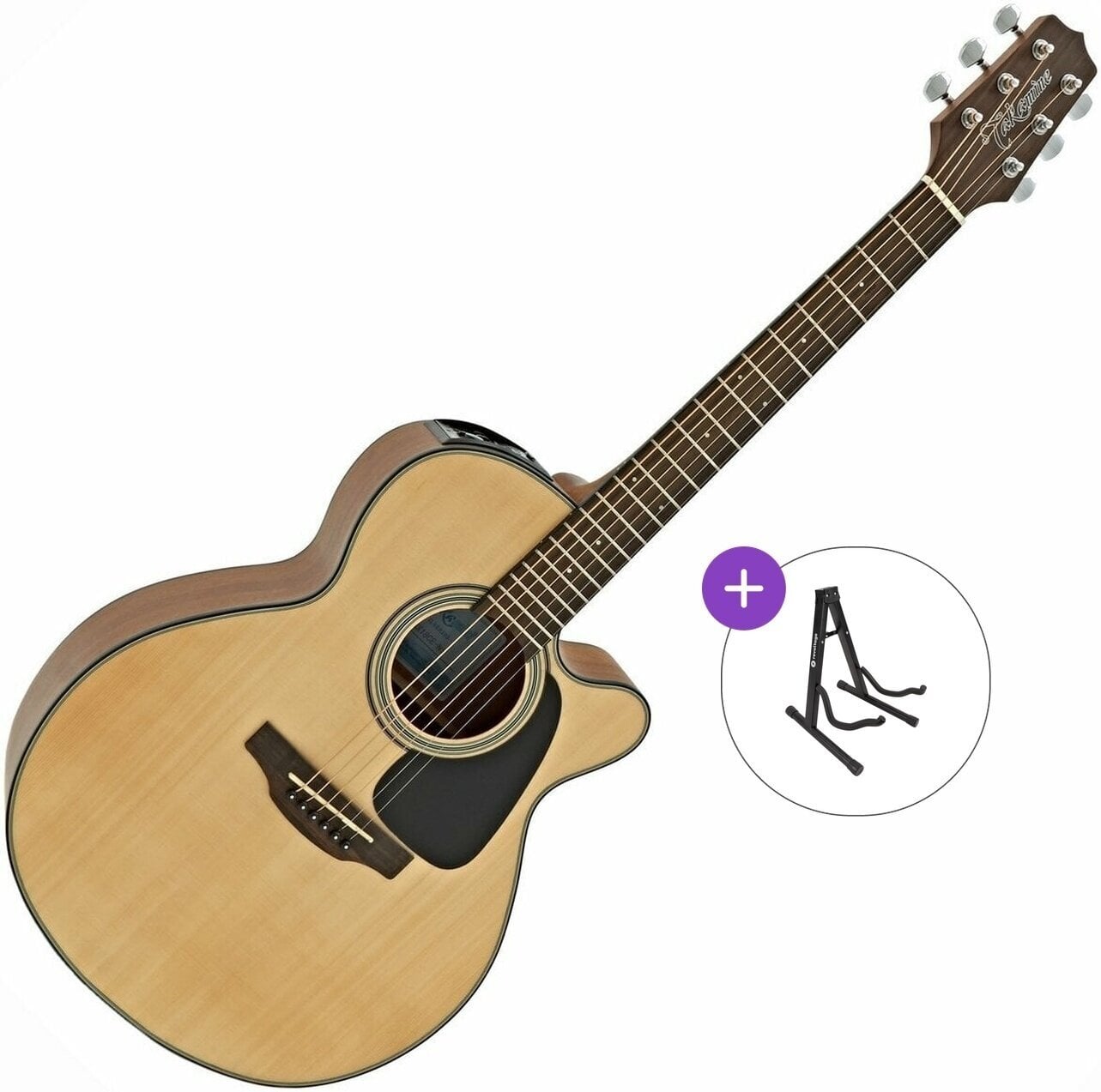 Chitarra Semiacustica Jumbo Takamine GX18CE Basic SET Natural Satin Chitarra Semiacustica Jumbo