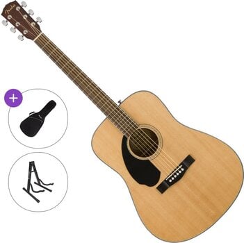 Dreadnought kitarr Fender CD-60S WN LH Standard SET Natural Dreadnought kitarr - 1